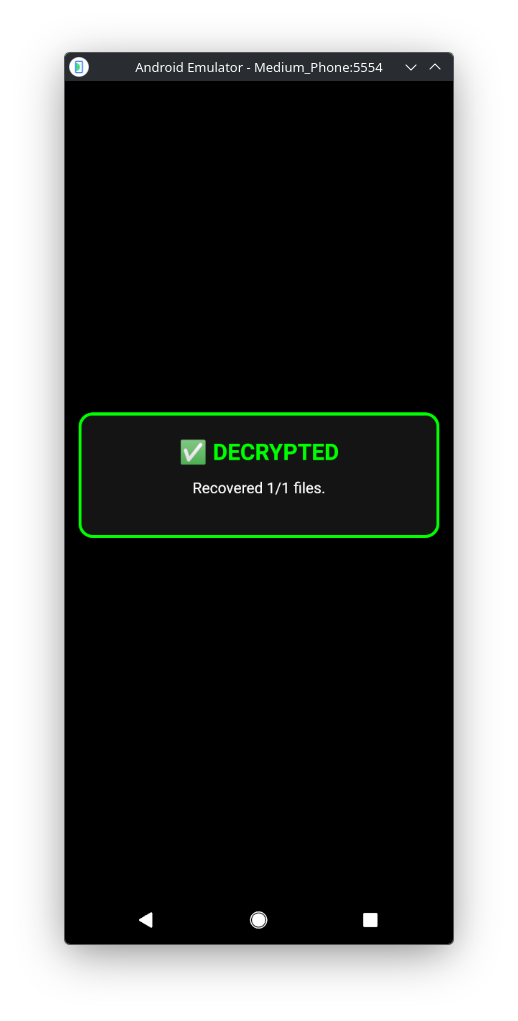 Ransomware screenshot